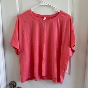 Lululemon cates tshirt color raspberry cream